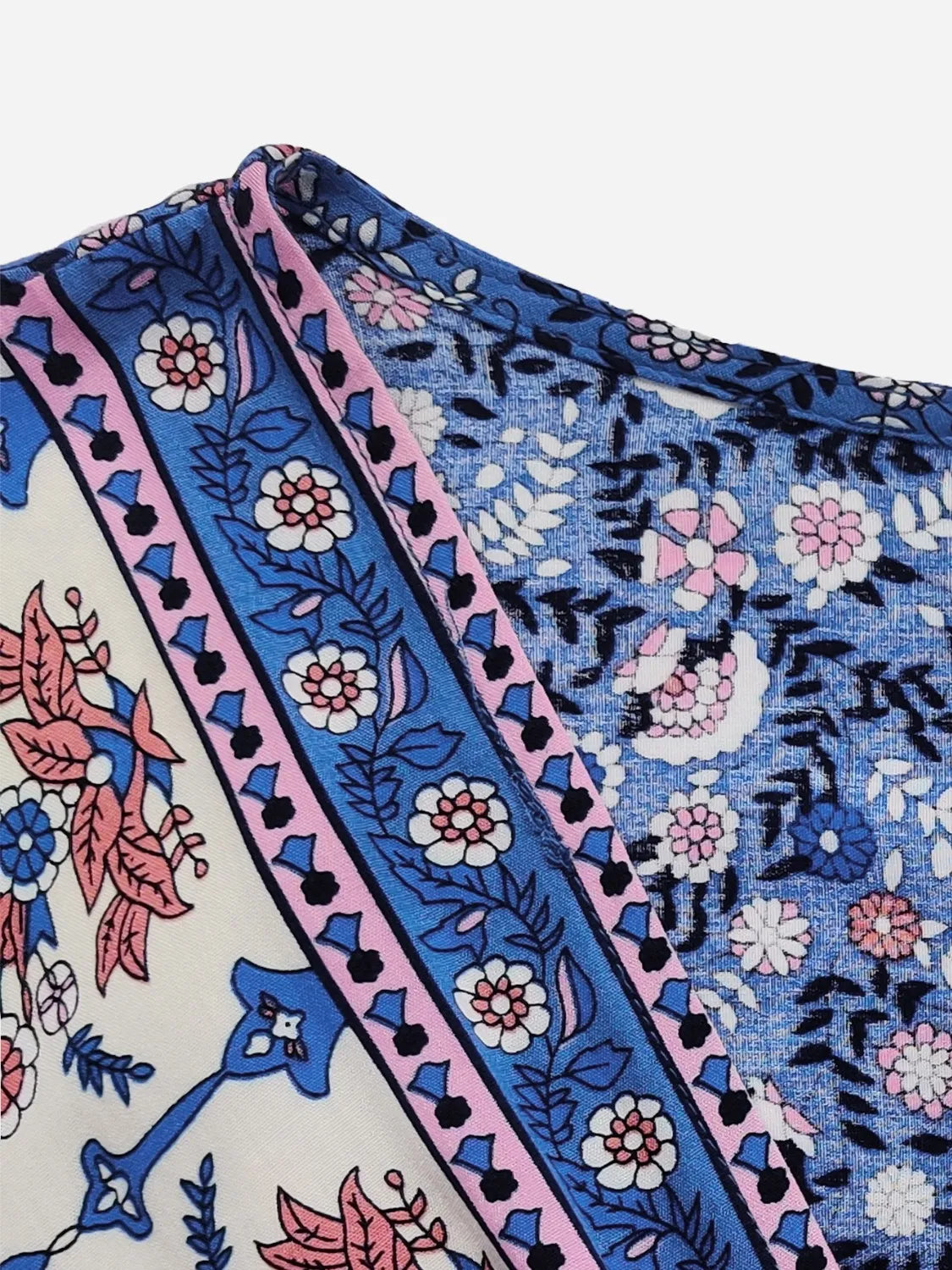 Plus Size Printed Surplice Half Sleeve Dress - Dresses by Trendsi | Available at Handbags Specialist Headquarter