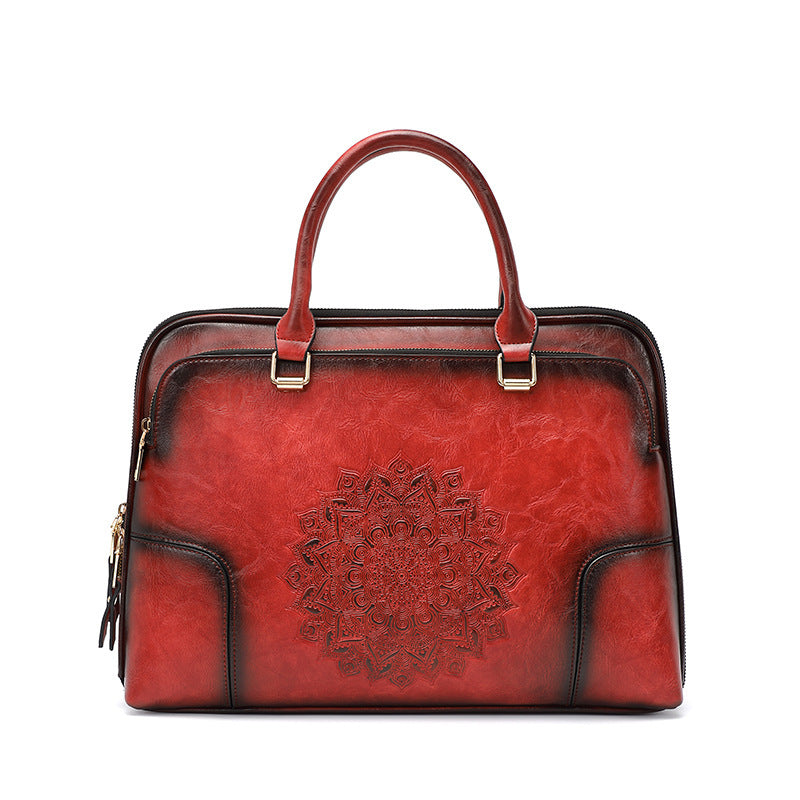 Heritage Elegance: Vintage Embossed Tote - Tote Bag by Trendsi | Available at Handbags Specialist Headquarter