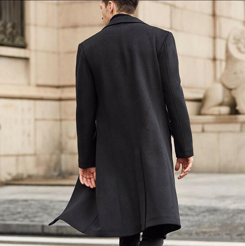UrbanWool™ Men's Classic Long Trench Coat