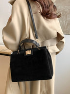 Solid Color Handbag with Removable Strap - handbags by Trendsi | Available at Handbags Specialist Headquarter