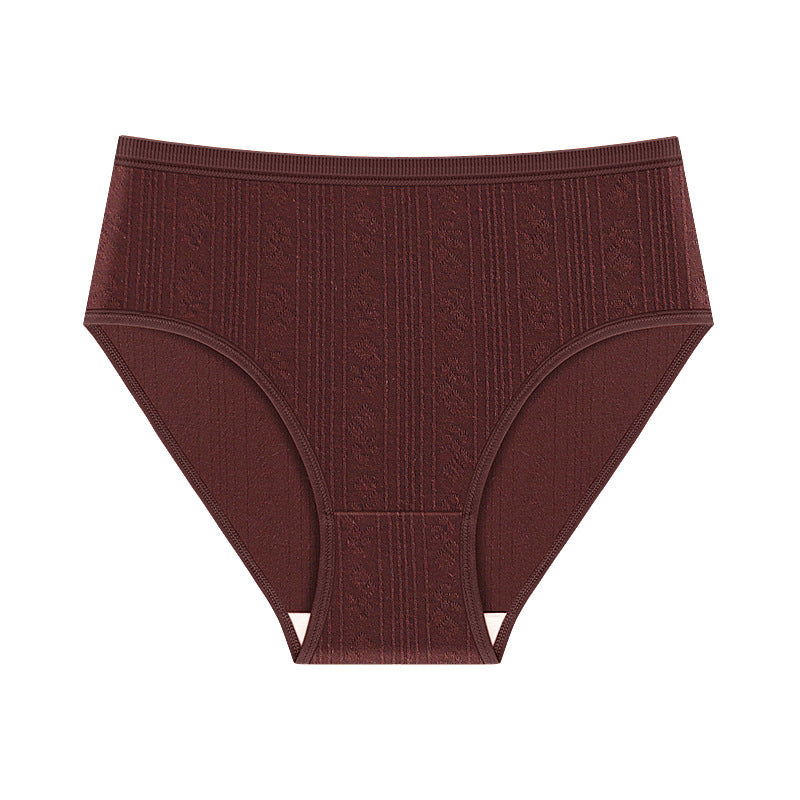 LuxeJacquard Women's Solid Colour Comfort Panties
