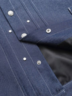 Men's Snap Down Long Sleeve Denim Jacket - Men's jackets by Trendsi | Available at Handbags Specialist Headquarter