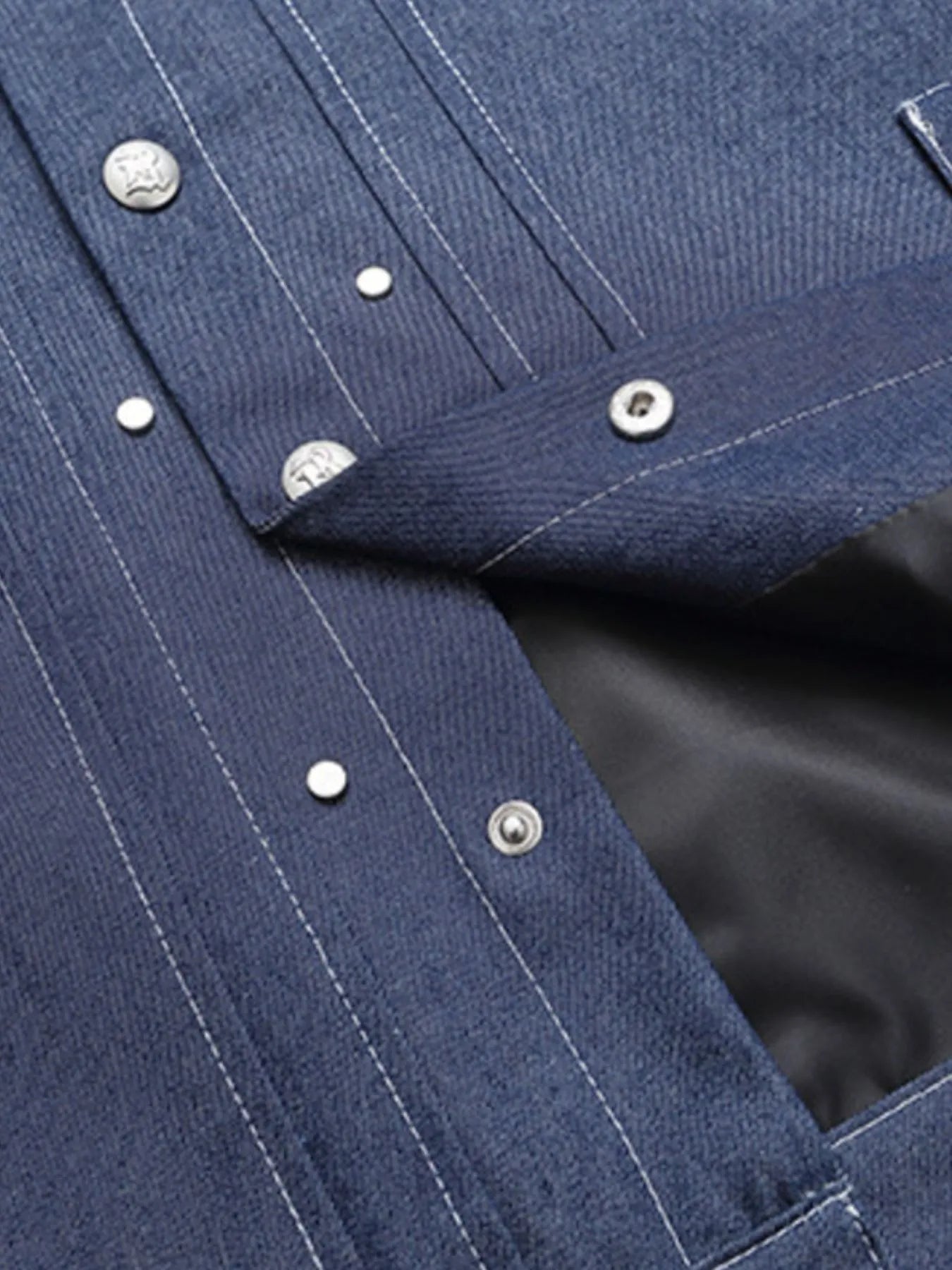 Men's Snap Down Long Sleeve Denim Jacket - Men's jackets by Trendsi | Available at Handbags Specialist Headquarter