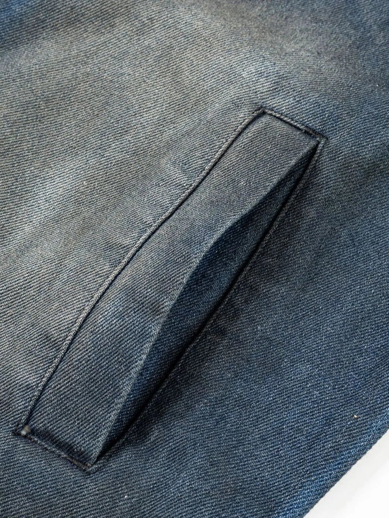 Men's Washed Denim Bomber Jacket - Men's jackets by Trendsi | Available at Handbags Specialist Headquarter