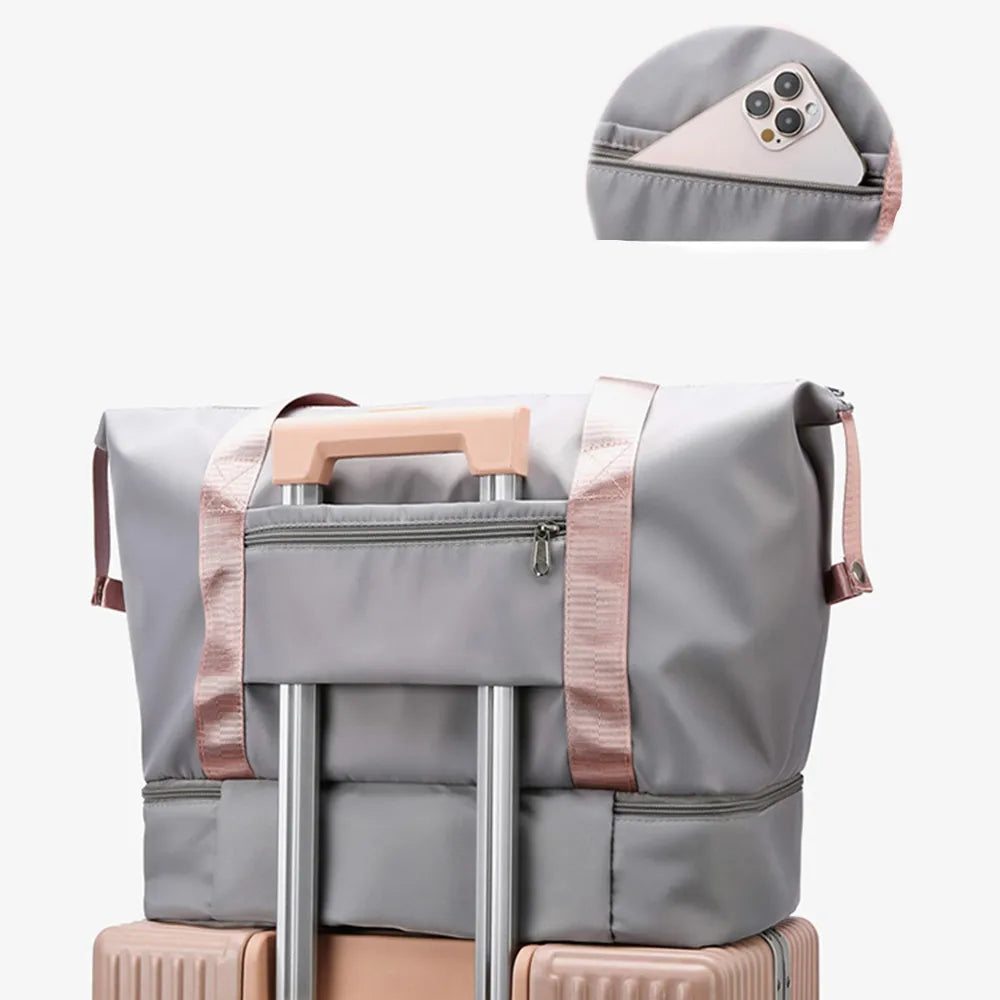 Multi Pocket Nylon Travel Bag - travel-bag by Trendsi | Available at Handbags Specialist Headquarter