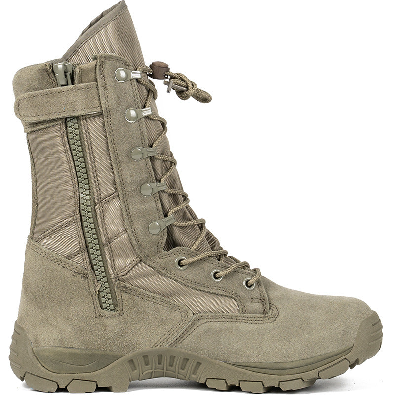 Verdant Vortex High-Top Combat Boots