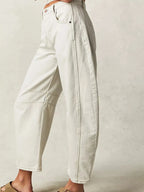 Wide Leg Relaxed Fit Jeans - Women / Jeans & Denim by Trendsi | Available at Handbags Specialist Headquarter