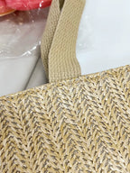 Straw Woven Tote Bag - Tote Bag by Trendsi | Available at Handbags Specialist Headquarter