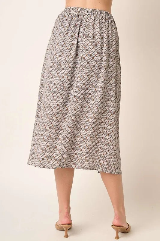 Mittoshop Printed Midi Skirt - Skirts by Trendsi | Available at Handbags Specialist Headquarter