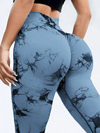 Tie-Dye High Waist Active Leggings - Leggings by Trendsi | Available at Handbags Specialist Headquarter