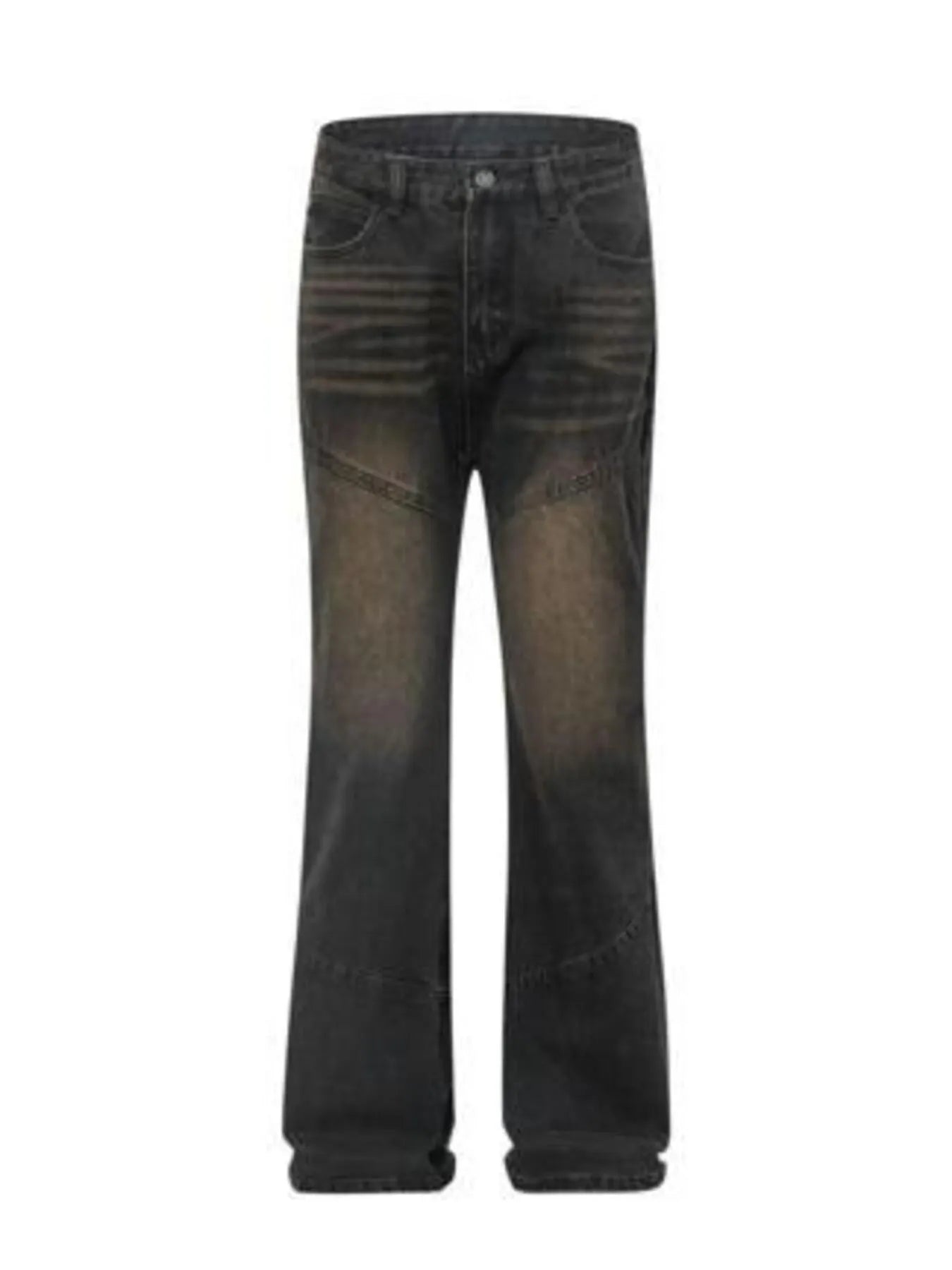 Men's Full Size Vintage Wash Bootcut Denim Jeans Plus Size - Women / Jeans & Denim by Trendsi | Available at Handbags Specialist Headquarter