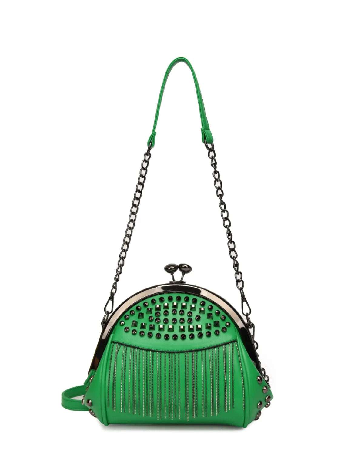 Studded Fringe Crossbody Bag - Crossbody Bag by Trendsi | Available at Handbags Specialist Headquarter