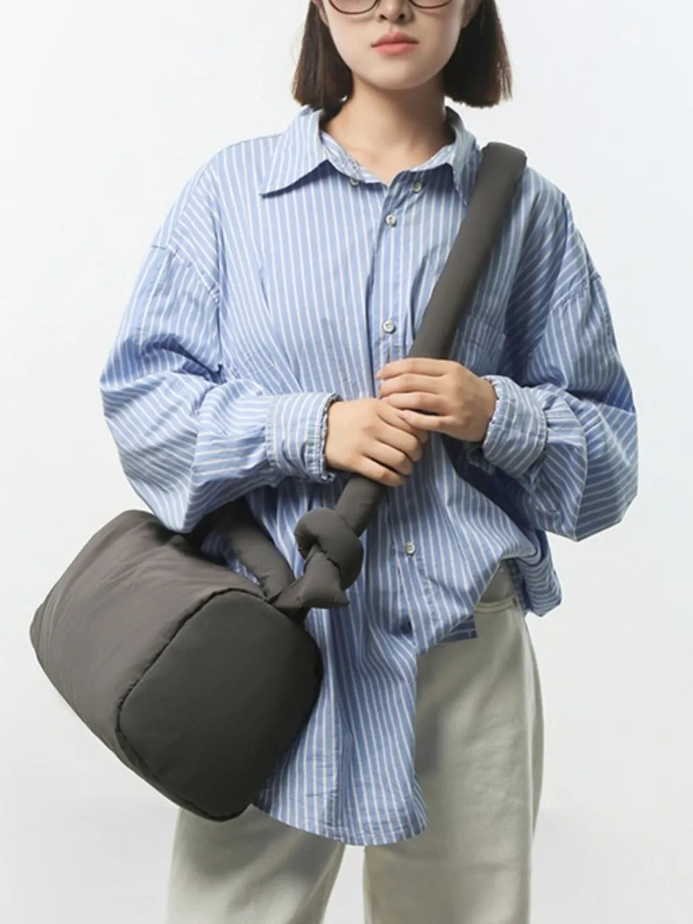 Puffy Nylon Medium Crossbody Bag - Handbags by Trendsi | Available at Handbags Specialist Headquarter