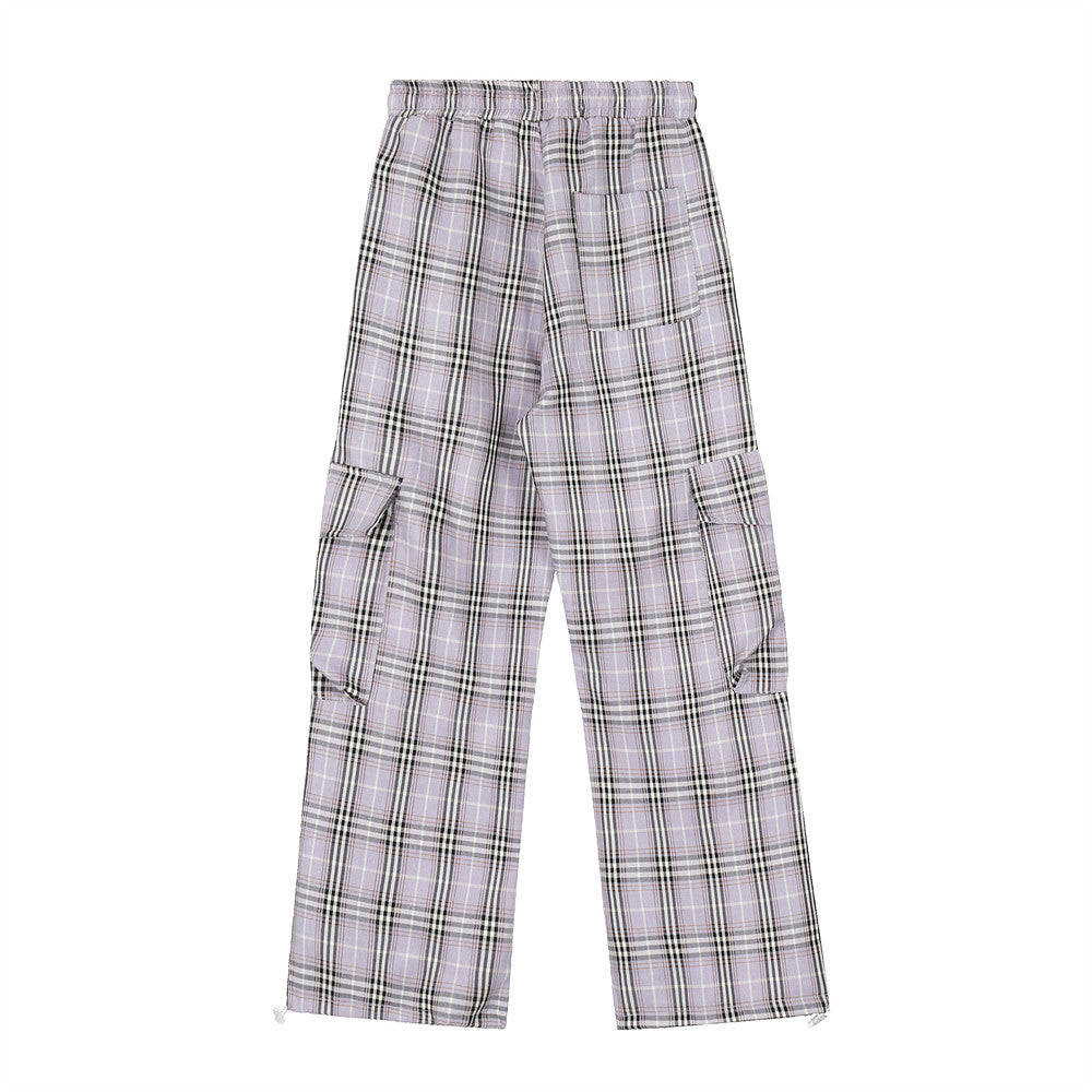 PlaidFlex Men's Casual Work Trousers