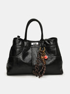 PU Leather Handbag with Pendant - Tote Bag by Trendsi | Available at Handbags Specialist Headquarter
