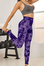 Tie-Dye High Waist Active Leggings - Leggings by Trendsi | Available at Handbags Specialist Headquarter