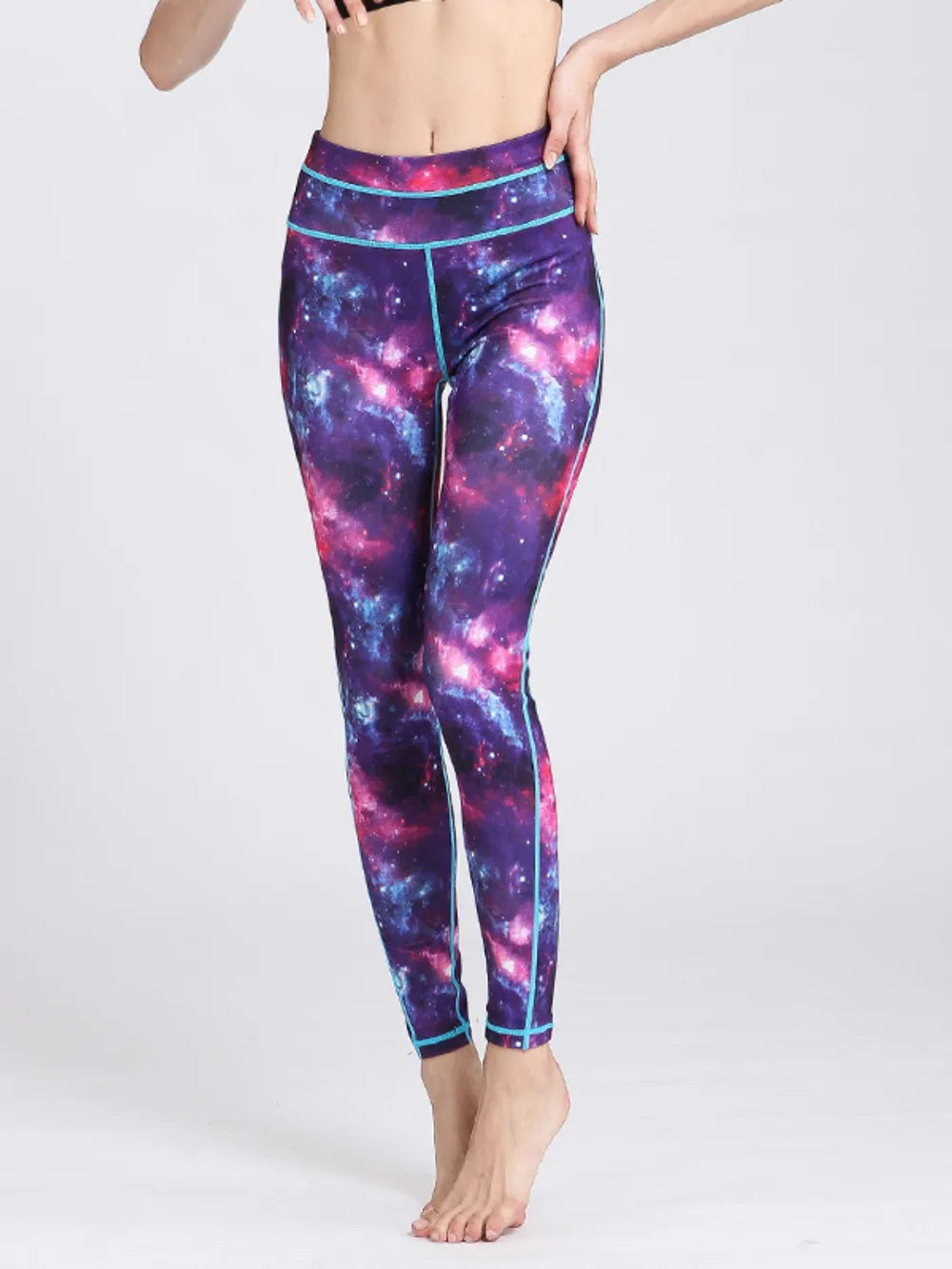 Printed Active High Waist Leggings - Leggings by Trendsi | Available at Handbags Specialist Headquarter