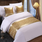Golden Jade Luxe: Modern Bed Ensemble