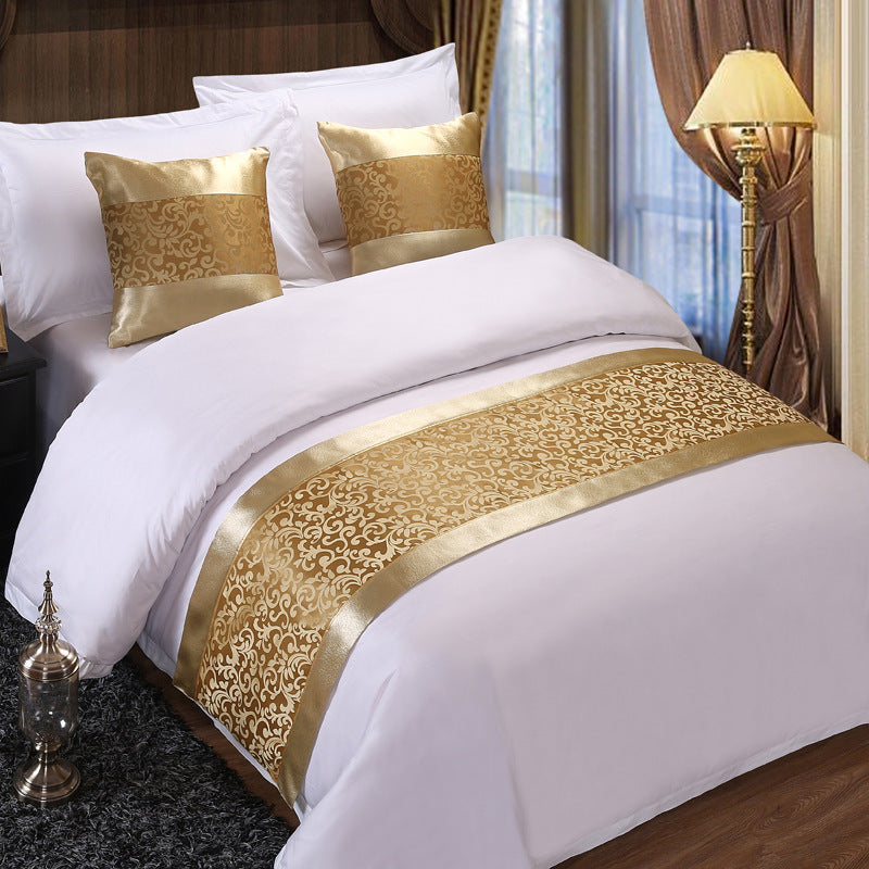 Golden Jade Luxe: Modern Bed Ensemble