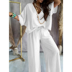 ChicEase: Women's V-Neck Lounge Set