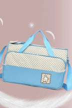 Oxford Cloth Contrast 4 Piece Bag Set - Tote Bag by Trendsi | Available at Handbags Specialist Headquarter