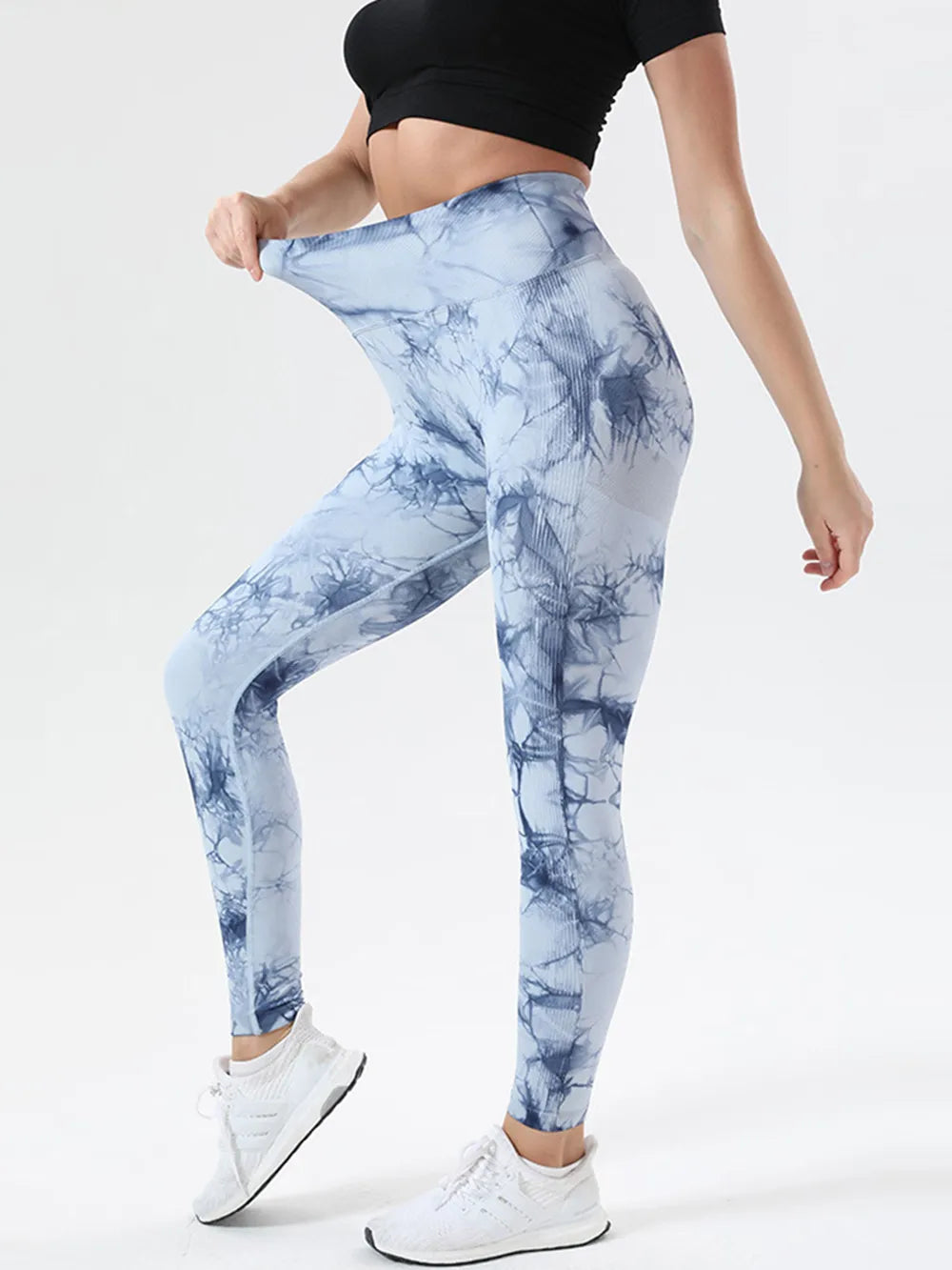 Tie-Dye High Waist Active Leggings - Leggings by Trendsi | Available at Handbags Specialist Headquarter