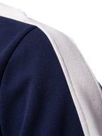 Men's Contrast Striped Long Sleeve Sweatshirt - Men's Sweatshirts by Trendsi | Available at Handbags Specialist Headquarter