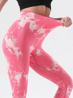 Tie-Dye High Waist Active Leggings - Leggings by Trendsi | Available at Handbags Specialist Headquarter