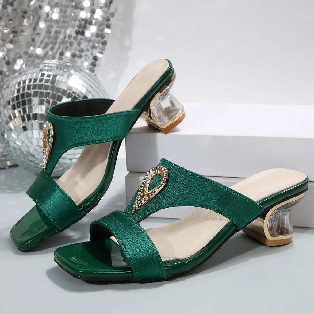 Open Toe Block Heels Sandals - Women Sandals by Trendsi | Available at Handbags Specialist Headquarter