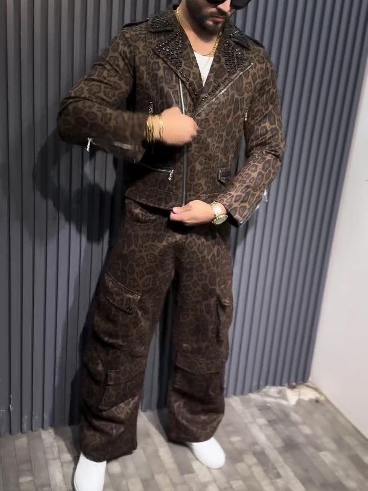 WildStride Leopard Biker & Cargo Set