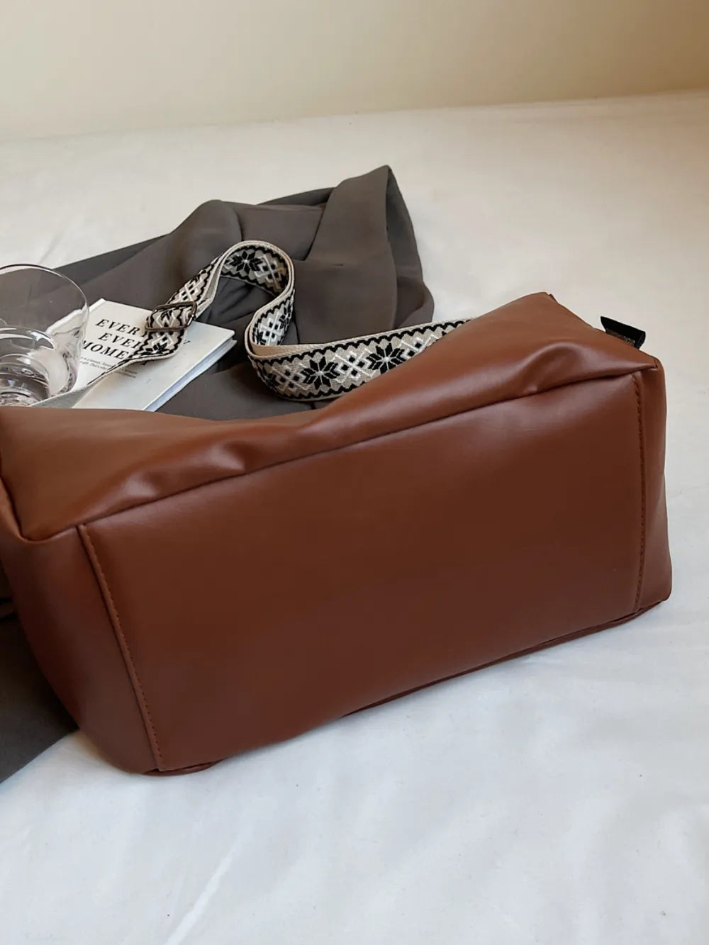 PU Leather Adjustable Strap Crossbody Bag - Crossbody Bag by Trendsi | Available at Handbags Specialist Headquarter