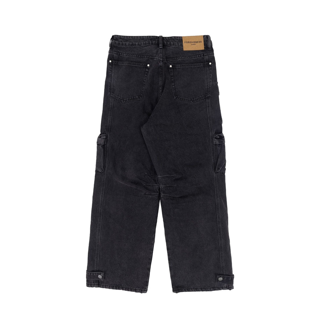 Loose Fit Straight Wide Leg Men's Cargo Pants