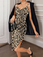 Leopard Print Bodycon Cami Dress - Maxi Dress by Trendsi | Available at Handbags Specialist Headquarter