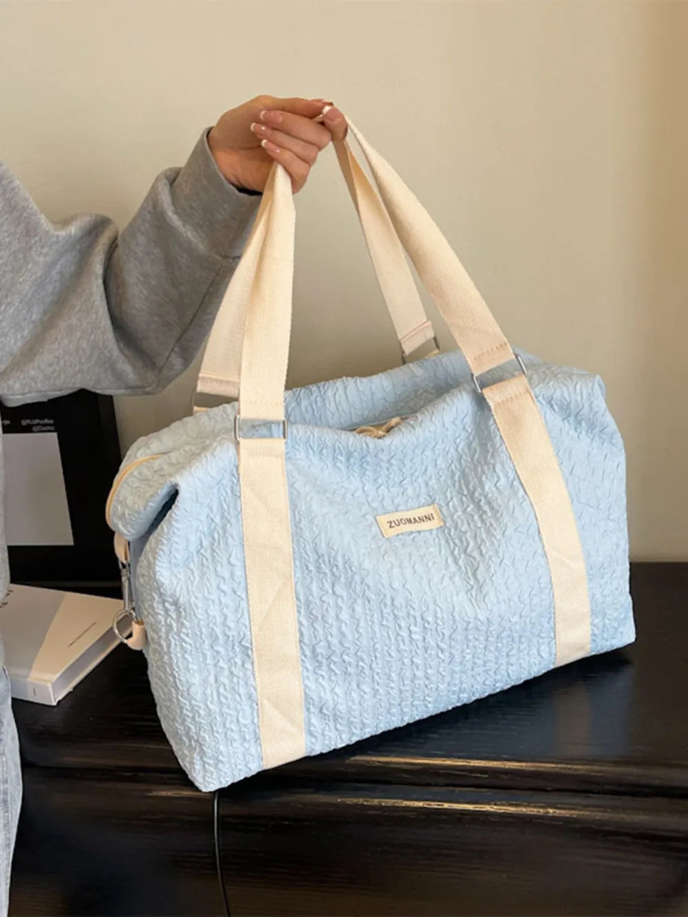 Texture Oxford Cloth Travel Bag - travel-bag by Trendsi | Available at Handbags Specialist Headquarter