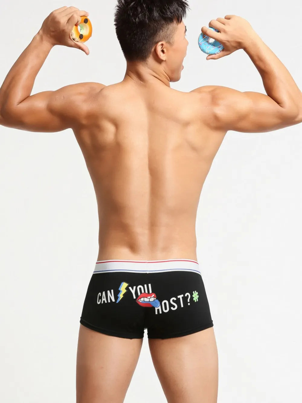 Men's Letter Graphic Contrast Panty - Men's underwear by Trendsi | Available at Handbags Specialist Headquarter