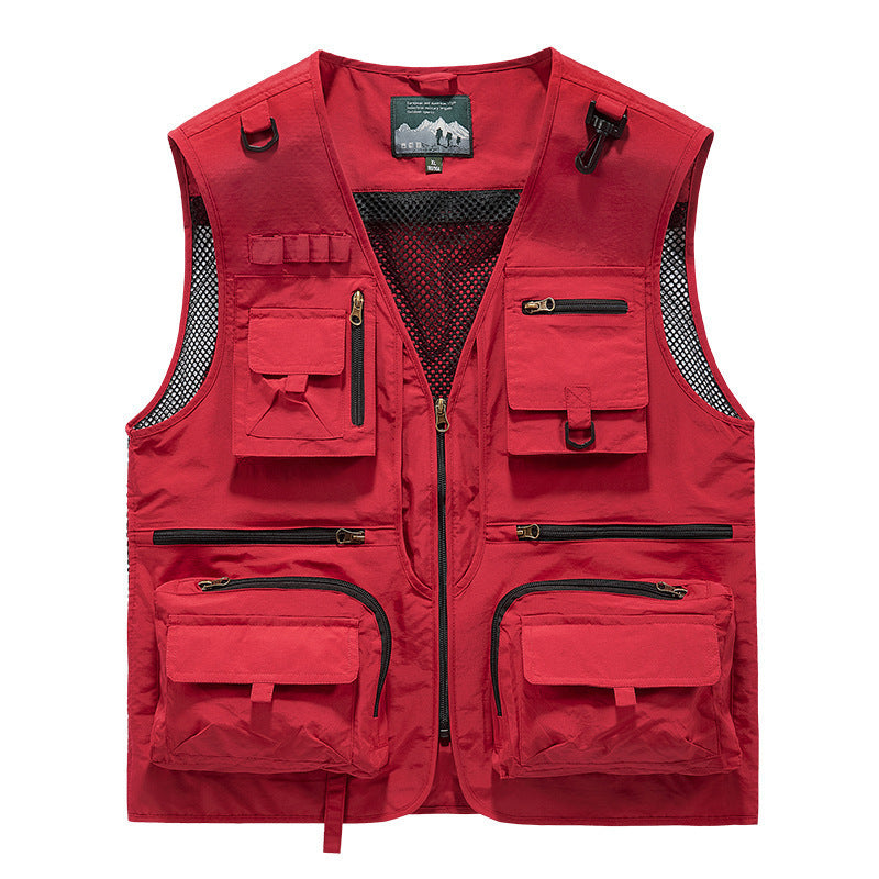 SwiftDry Mesh Vest for Men - Men's Zip Up Vest by Trendsi | Available at Handbags Specialist Headquarter