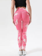 Tie-Dye High Waist Active Leggings - Leggings by Trendsi | Available at Handbags Specialist Headquarter