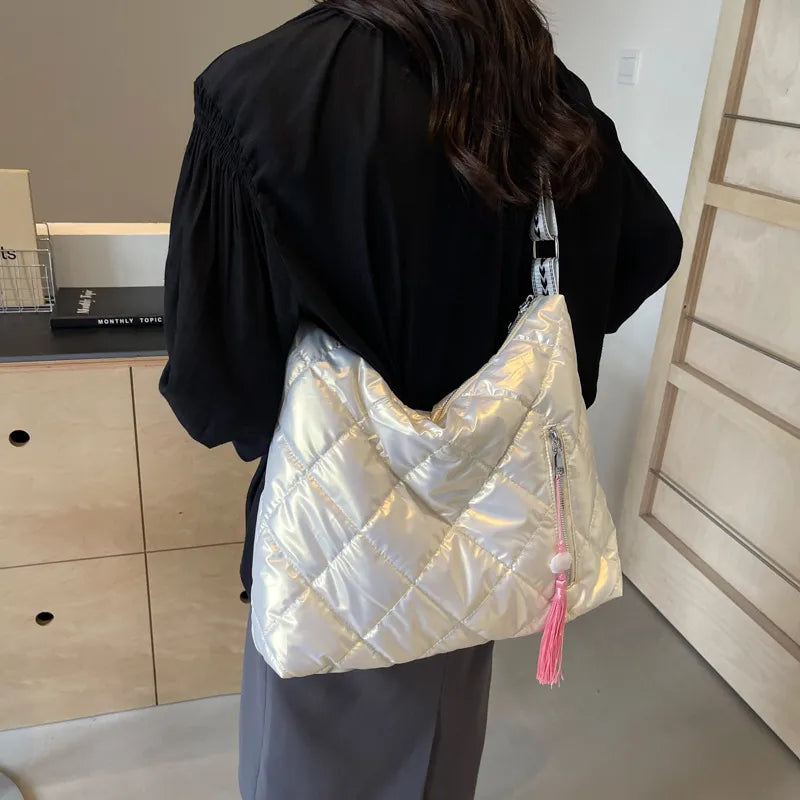 Quilted Nylon Travel Bag - travel-bag by Trendsi | Available at Handbags Specialist Headquarter