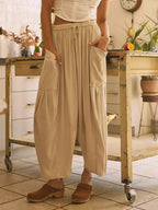 Full Size Wide Leg Pants with Pockets - Women Pants by Trendsi | Available at Handbags Specialist Headquarter