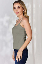 Basic Bae Full Size Round Neck Slim Cami - Tops by Trendsi | Available at Handbags Specialist Headquarter