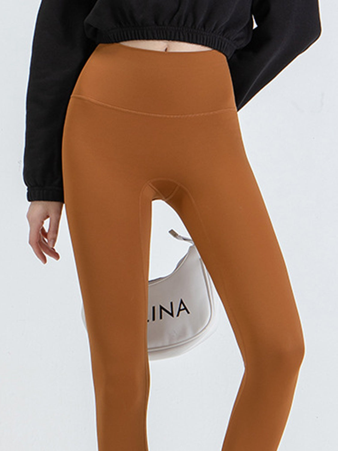 Wide Waistband Sports Leggings - Leggings by Trendsi | Available at Handbags Specialist Headquarter