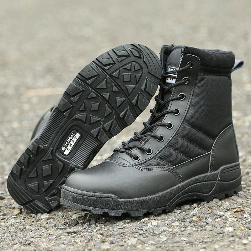 StealthStride Tactical Black Outdoor Boots