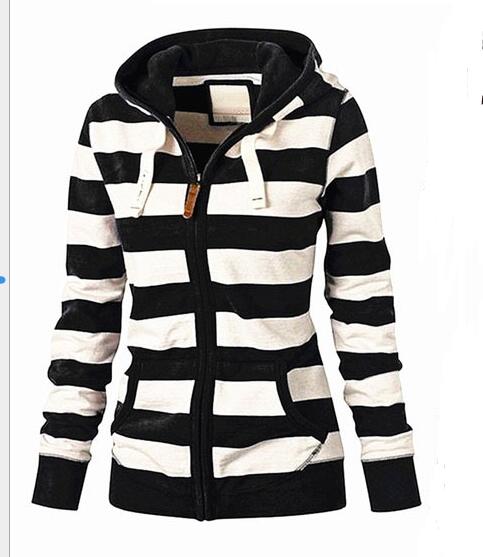 Hooded Striped Sweater – Cozy Long Sleeve Design for Modern Comfort