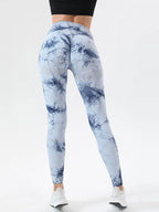 Tie-Dye High Waist Active Leggings - Leggings by Trendsi | Available at Handbags Specialist Headquarter