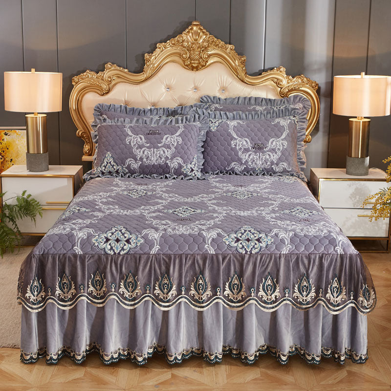 CozyLuxe Plush Bed Cover: Single Piece Comfort - Decor by Trendsi | Available at Handbags Specialist Headquarter