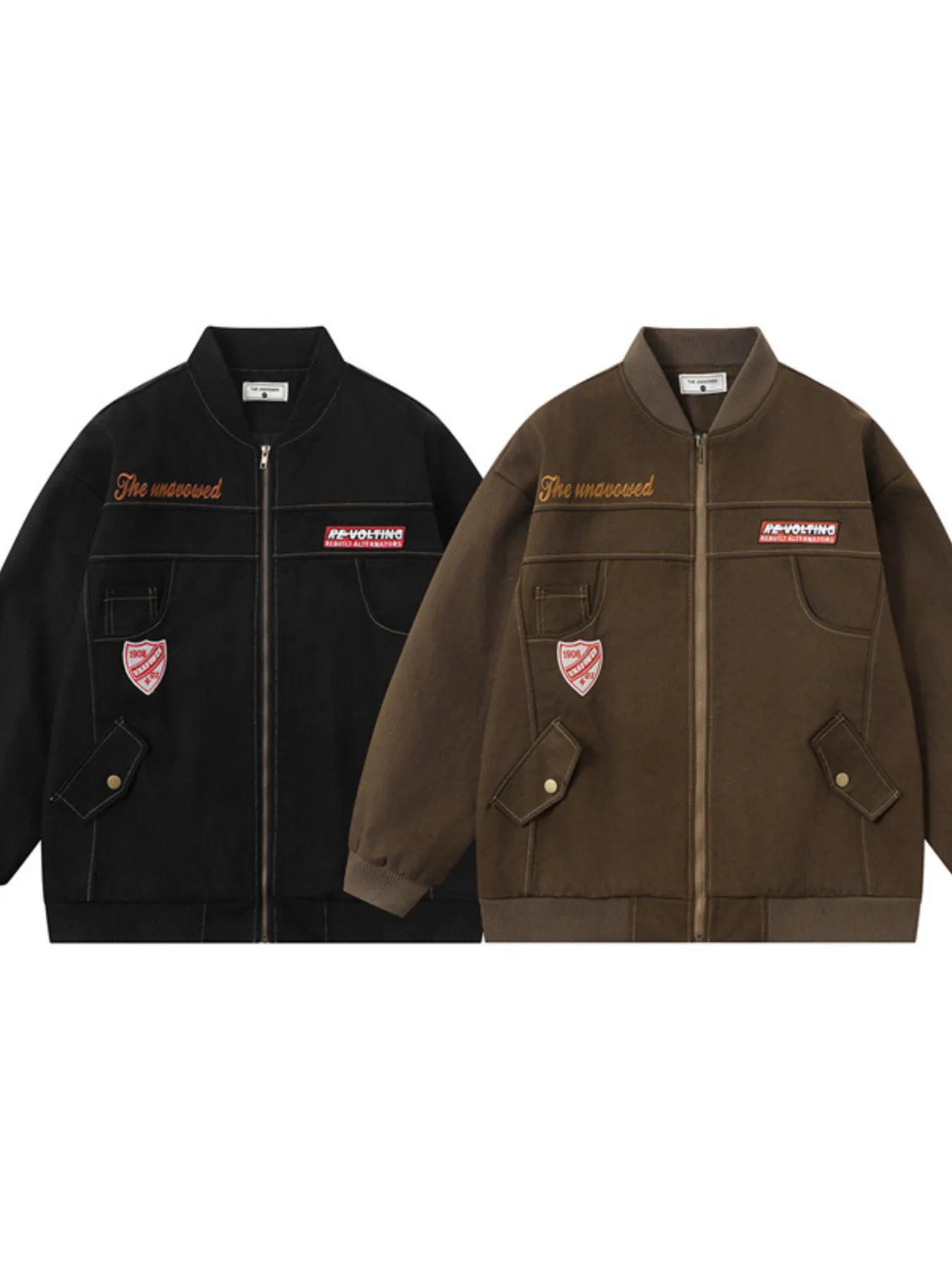 Men's Zip Up Long Sleeve Jacket - Men's jackets by Trendsi | Available at Handbags Specialist Headquarter