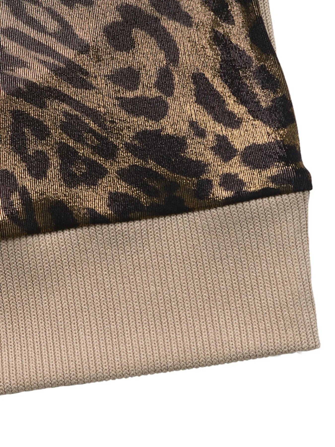 Leopard Round Neck Long Sleeve Sweatshirt - Tops by Trendsi | Available at Handbags Specialist Headquarter