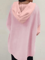 Drawstring Button Front Hoodie - Tops by Trendsi | Available at Handbags Specialist Headquarter