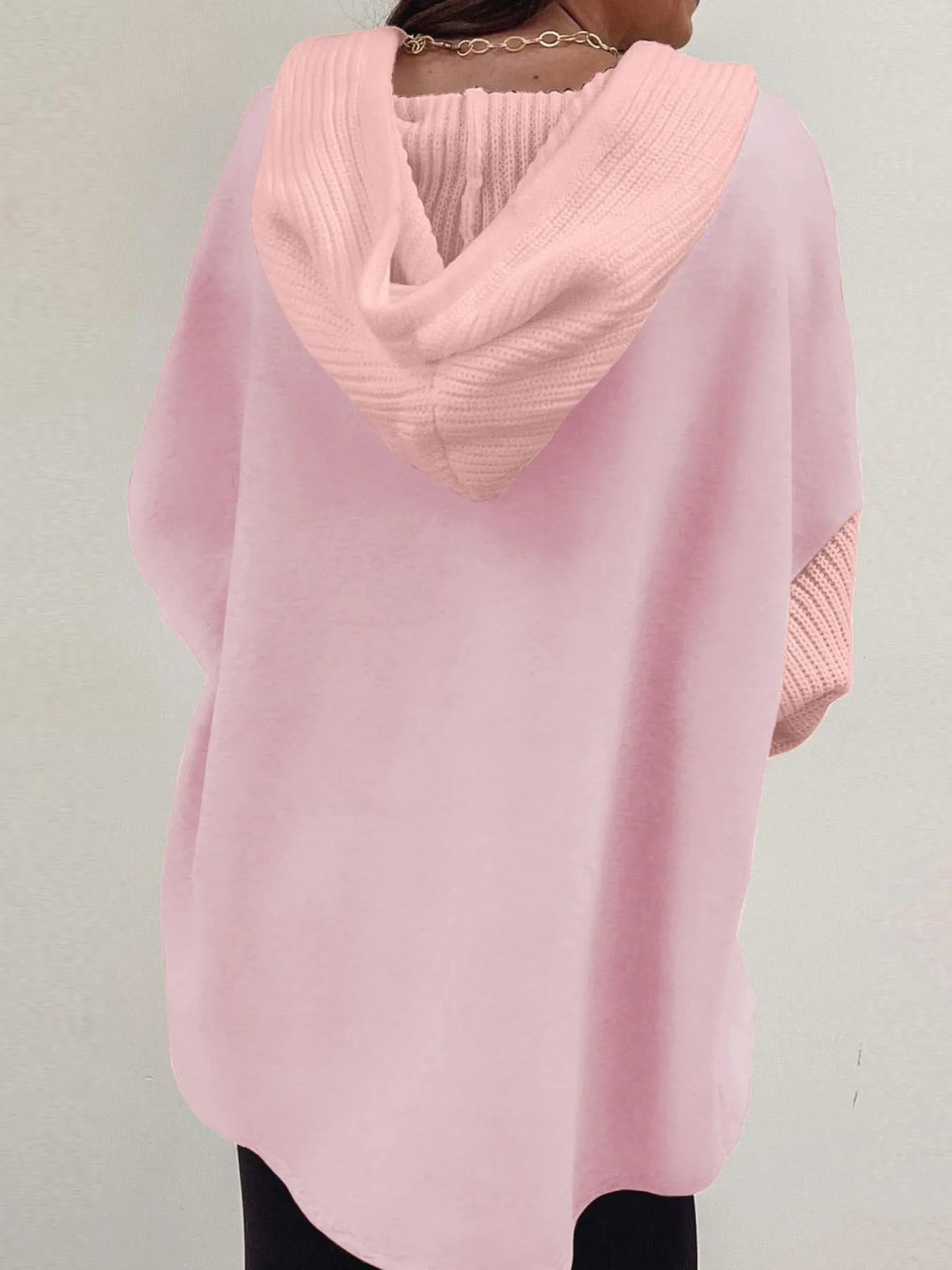 Drawstring Button Front Hoodie - Tops by Trendsi | Available at Handbags Specialist Headquarter