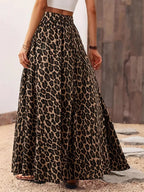 Leopard Maxi Skirt - Skirts by Trendsi | Available at Handbags Specialist Headquarter